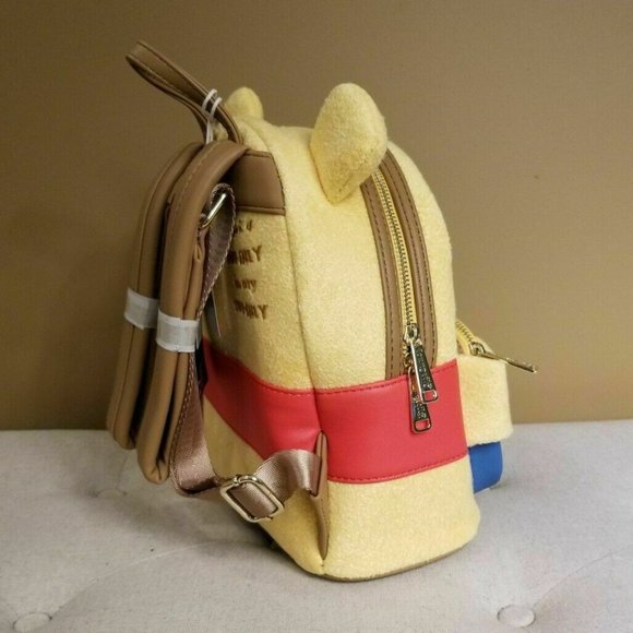 Loungefly Disney Winnie The Pooh Hunny Tummy Soft Touch Mini Backpack NEW main image 6